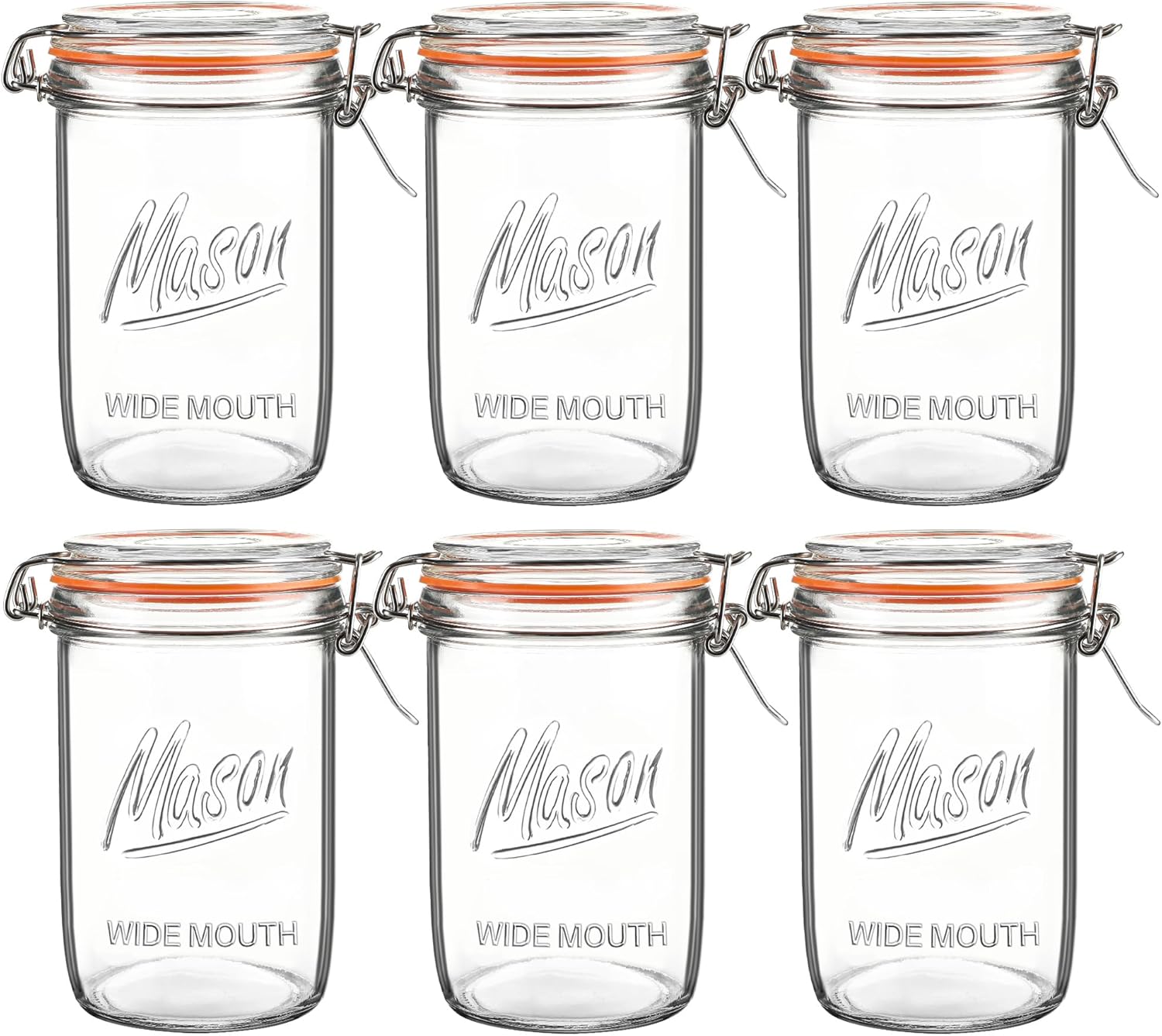 Meal Prep Overnight Oats - 24oz Wide Mouth Jars – 6