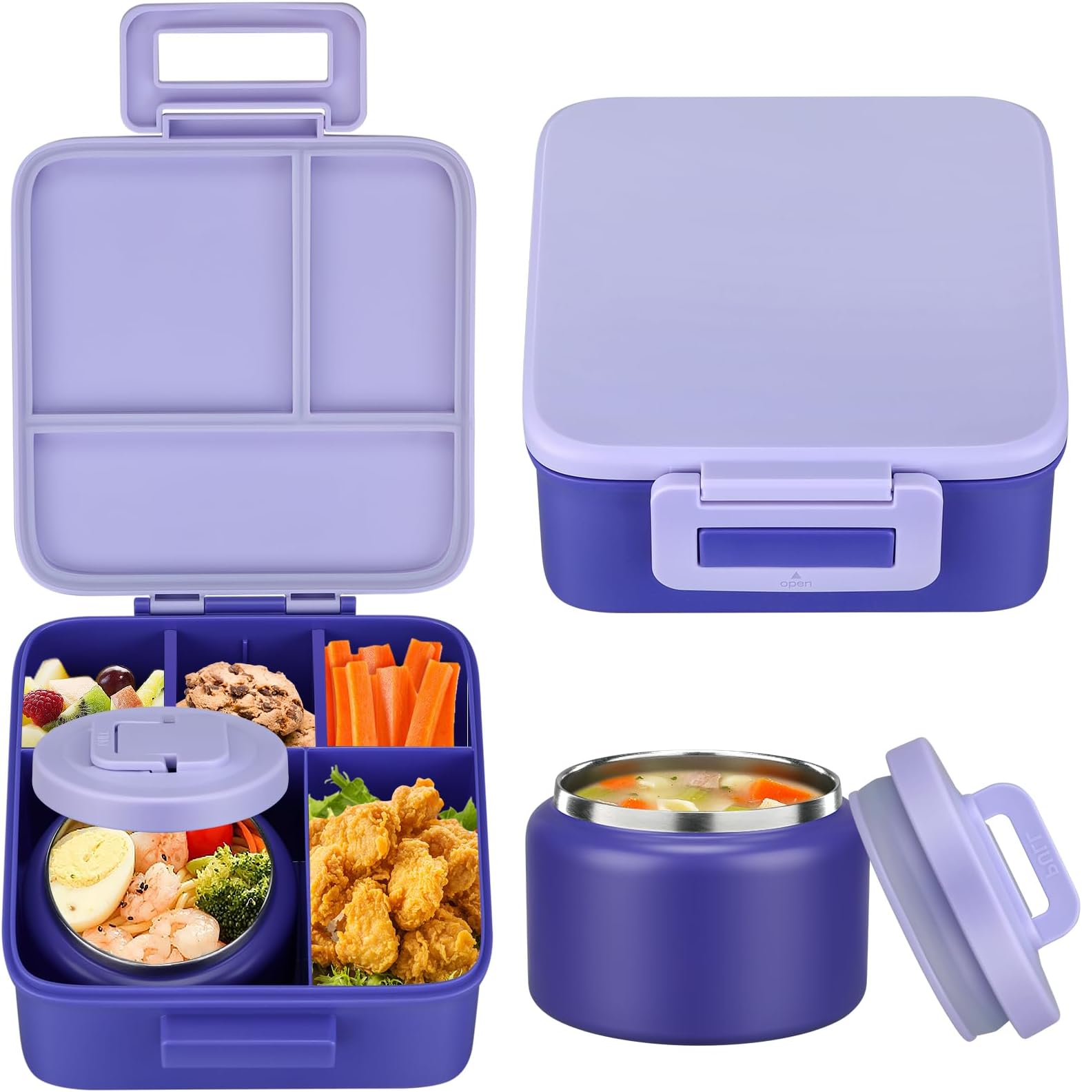 Meal Prep Box - 1 set Bento Lunch Box for