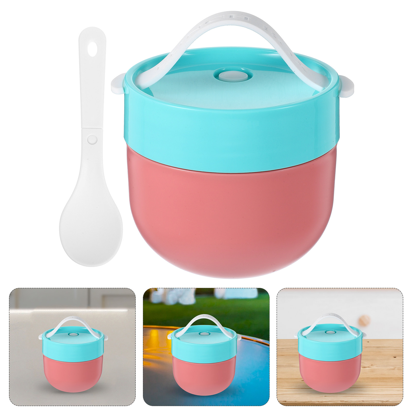 Meal Prep Overnight Oats - 600Ml Cereal Cup Portable Breakfast Bowl