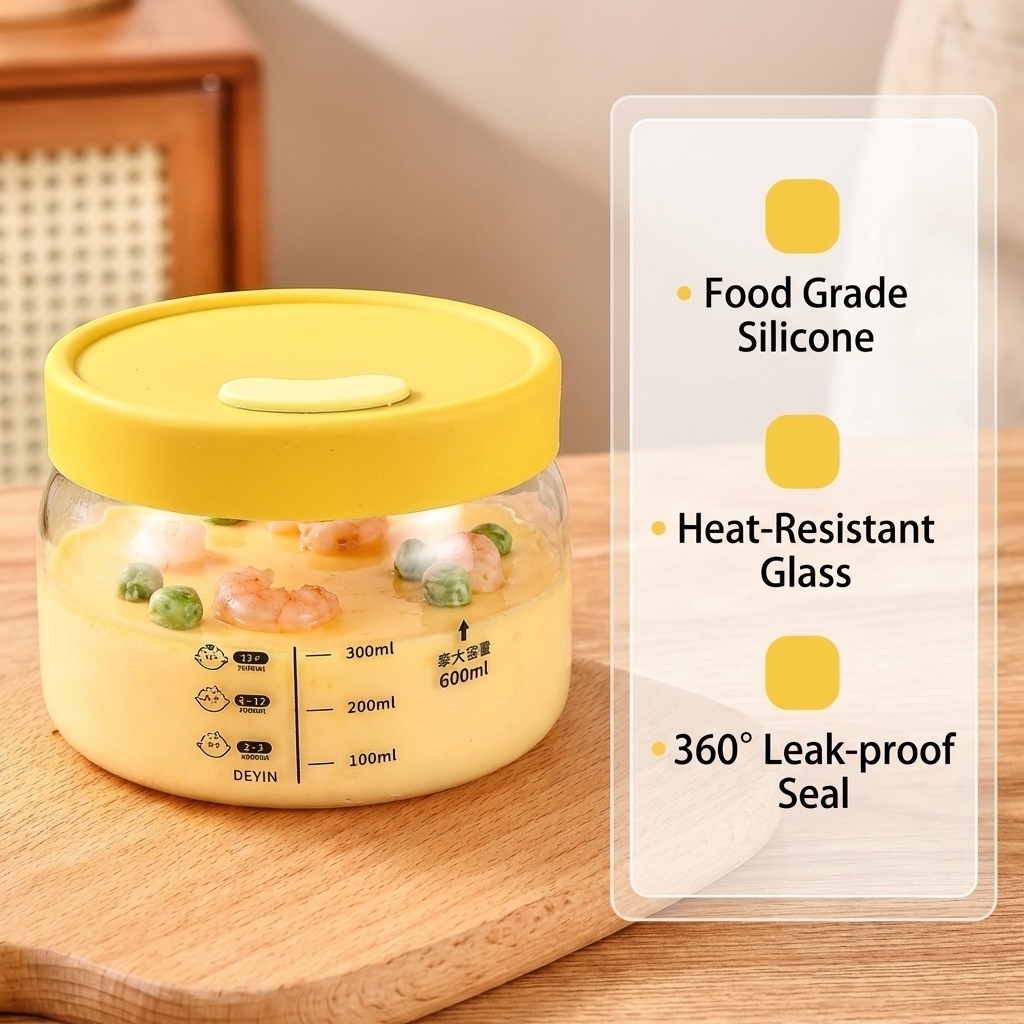 Yellow Glass Food Storage Cont - Meal Prep Glass Containers Oven Safe recensie en prijs