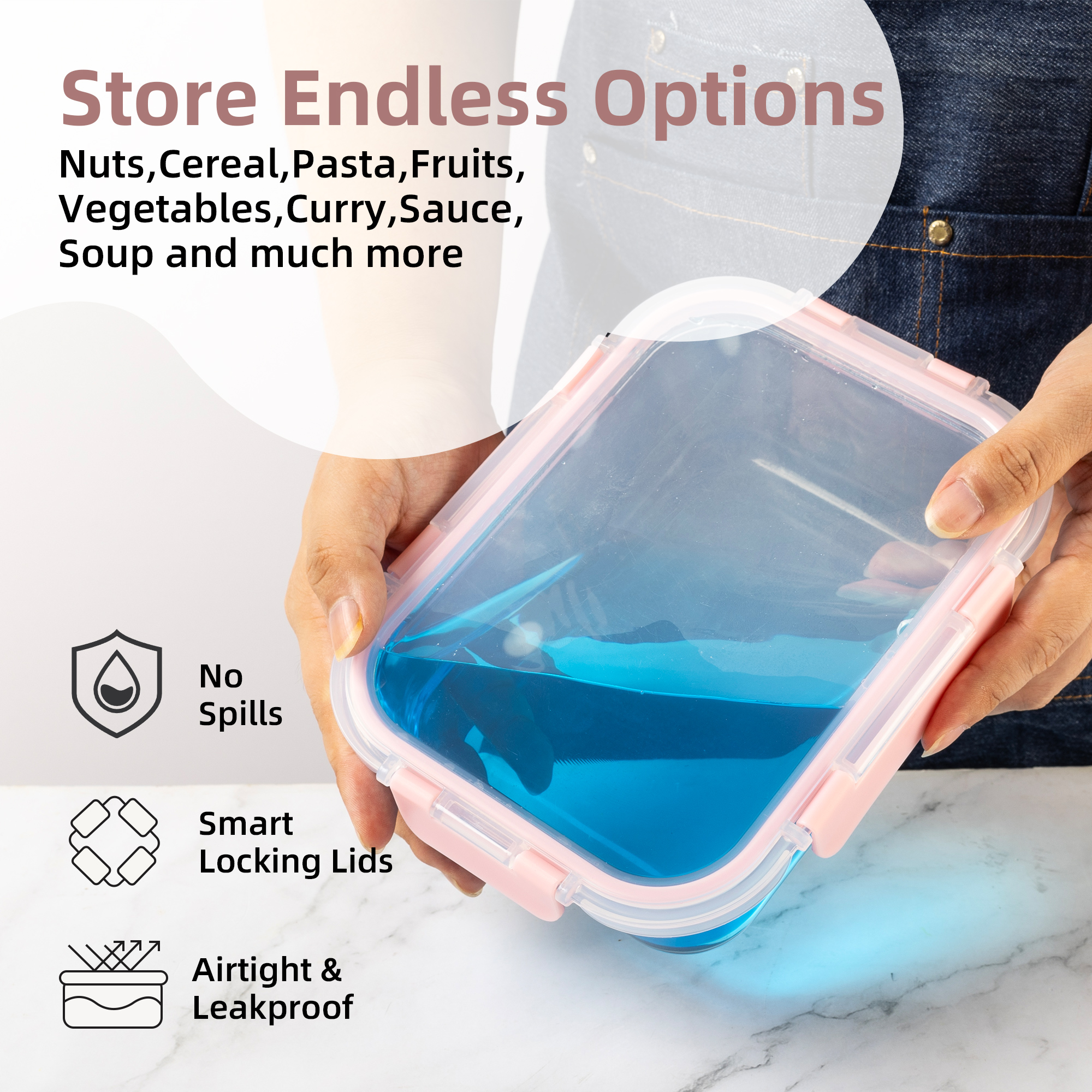 16-Piece Glass Food Storage Co - Meal Prep Glass Containers Oven Safe recensie en prijs