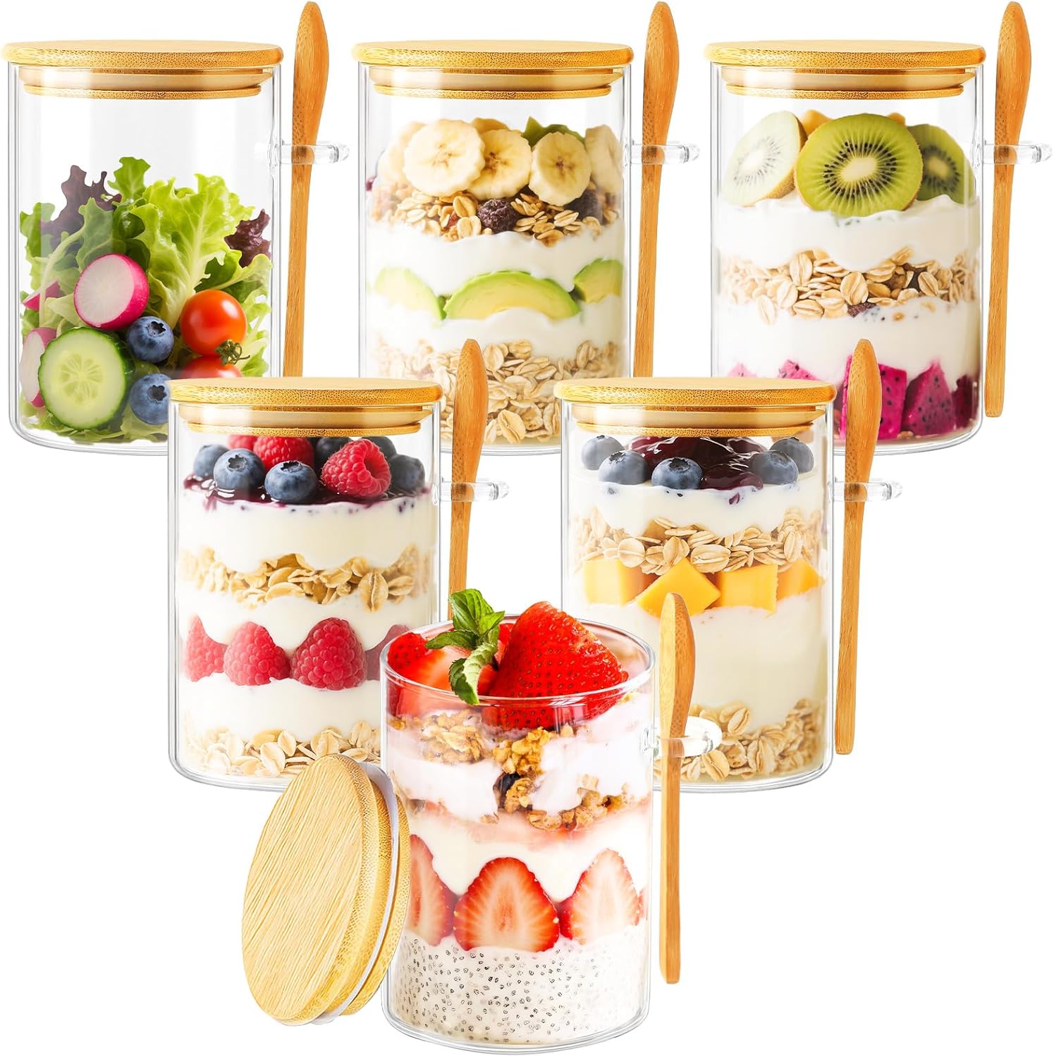 6 Pack Overnight Oats Containe - Meal Prep Overnight Oats recensie en prijs