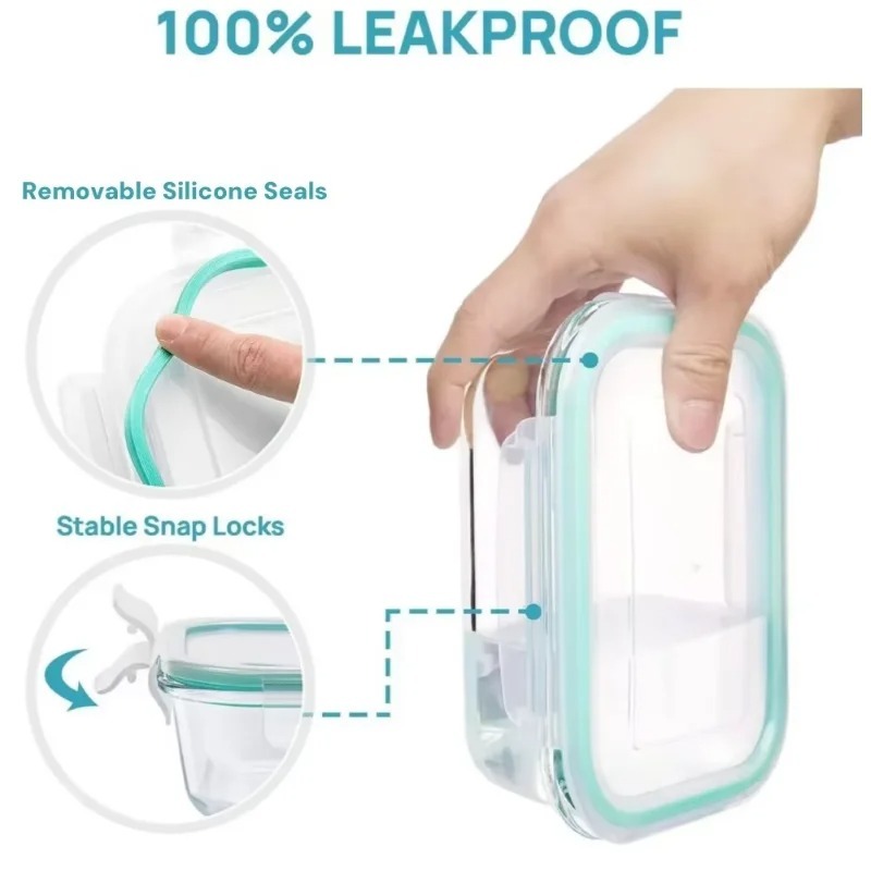 Glass lunch box food storage c - Meal Prep Glass Containers Oven Safe recensie en prijs