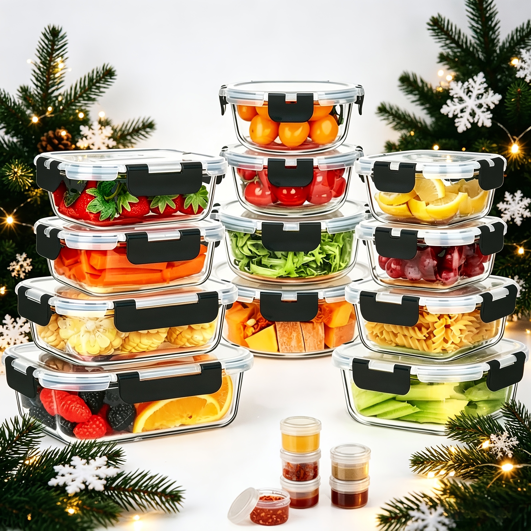 17pcs Glass Food Storage Conta - Meal Prep Glass Containers Oven Safe recensie en prijs
