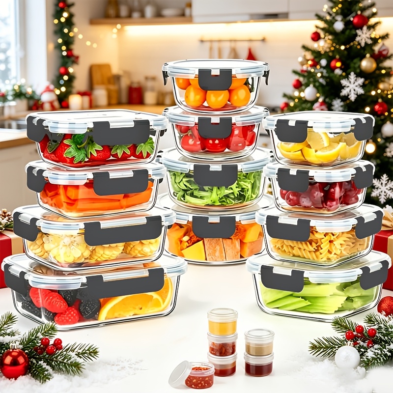 17pcs Glass Food Storage Conta - Meal Prep Glass Containers Oven Safe recensie en prijs