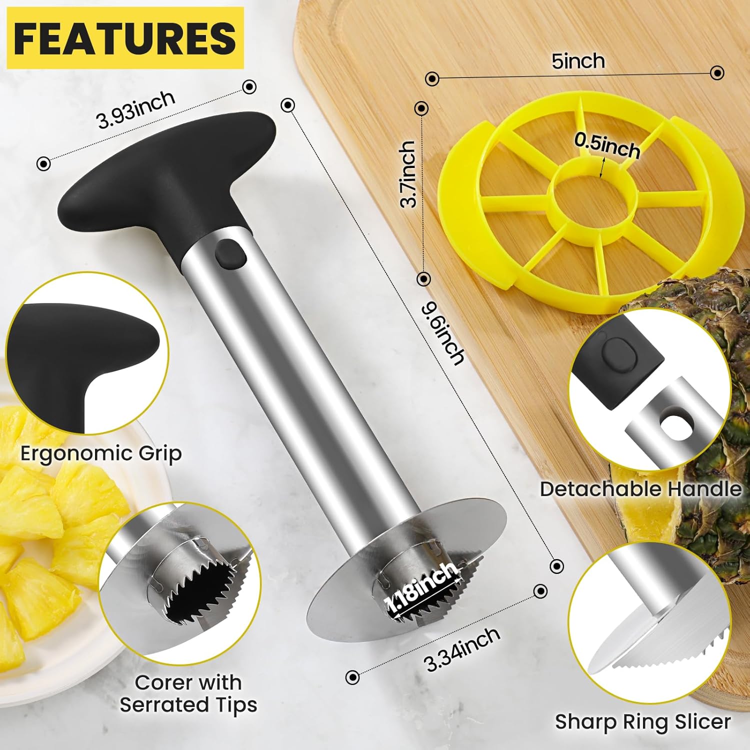 Premium Pineapple Corer and Sl - Pineapple Corer Slicer recensie en prijs