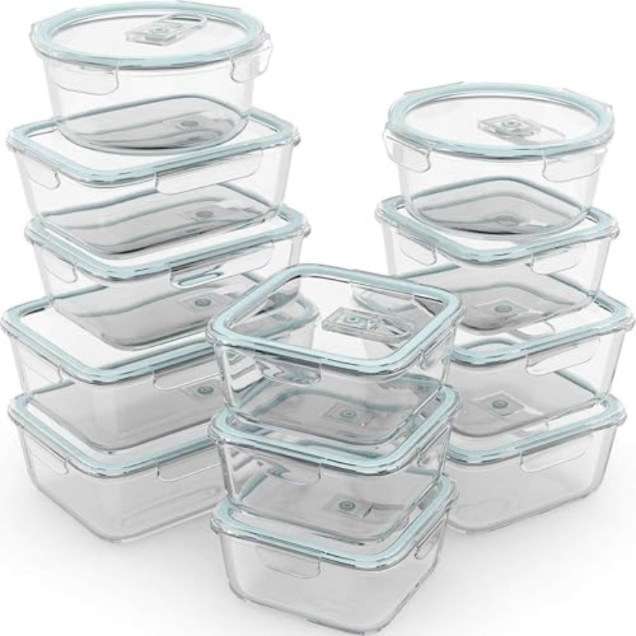 24 Pc Airtight Glass Food Stor - Meal Prep Glass Containers Oven Safe recensie en prijs