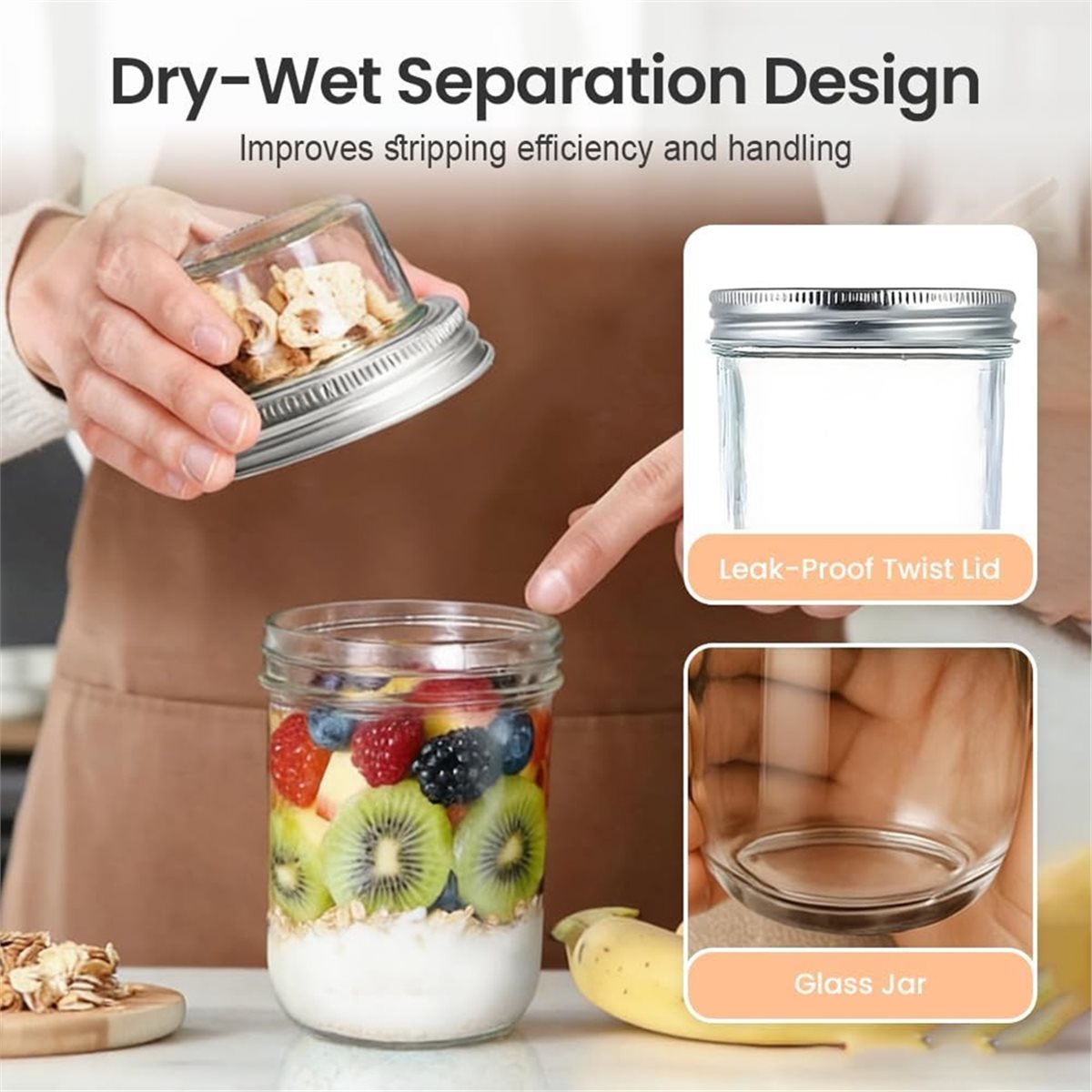 BAAE Overnight Oats Containers - Meal Prep Overnight Oats recensie en prijs