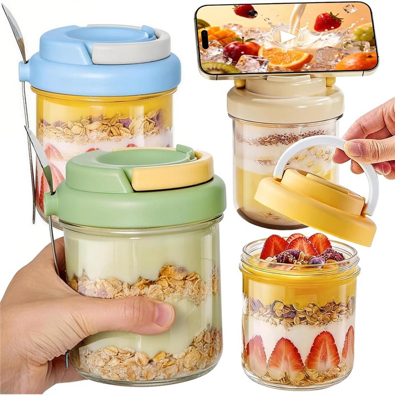 【THANKSGIVING DAY】4 Pack 16 Oz - Meal Prep Overnight Oats recensie en prijs