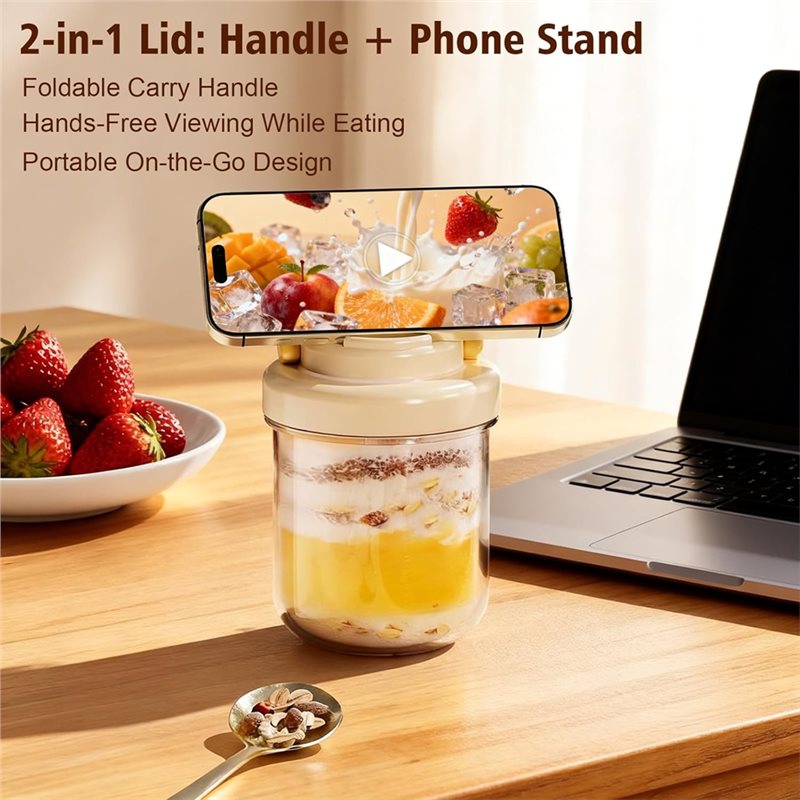 【THANKSGIVING DAY】4 Pack 16 Oz - Meal Prep Overnight Oats recensie en prijs