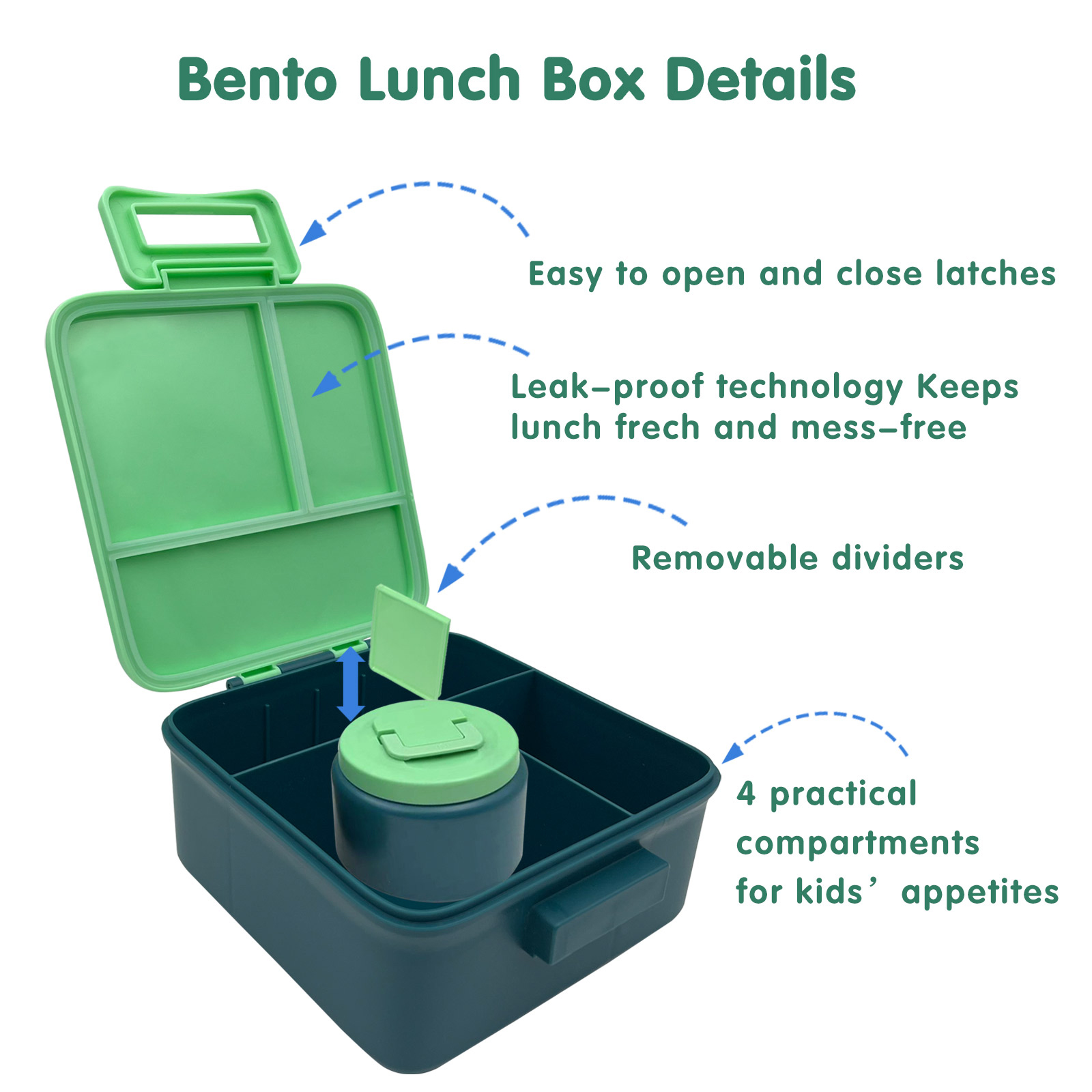 1 set Bento Lunch Box for Kids - Meal Prep Box recensie en prijs