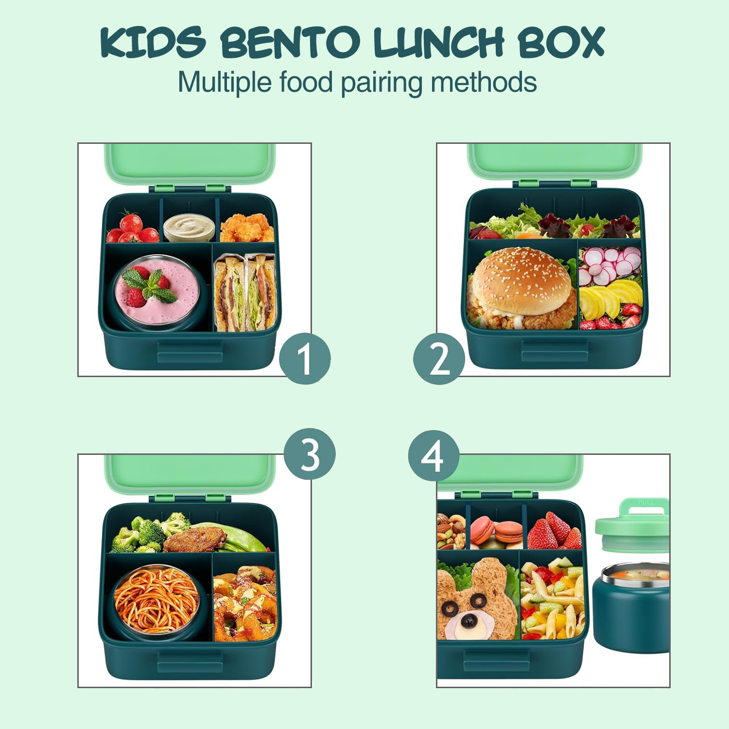 1 set Bento Lunch Box for Kids - Meal Prep Box recensie en prijs