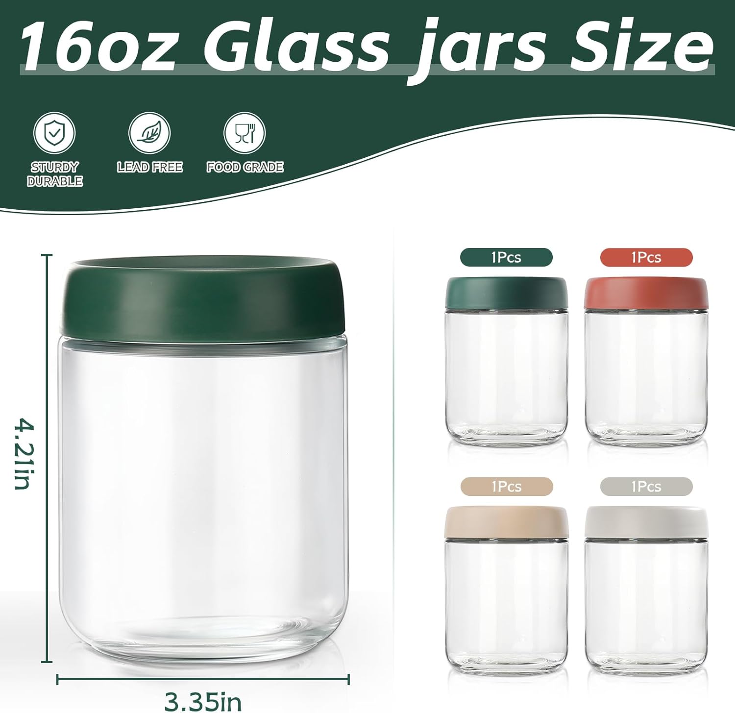 Glass Overnight Oats Container - Meal Prep Overnight Oats recensie en prijs