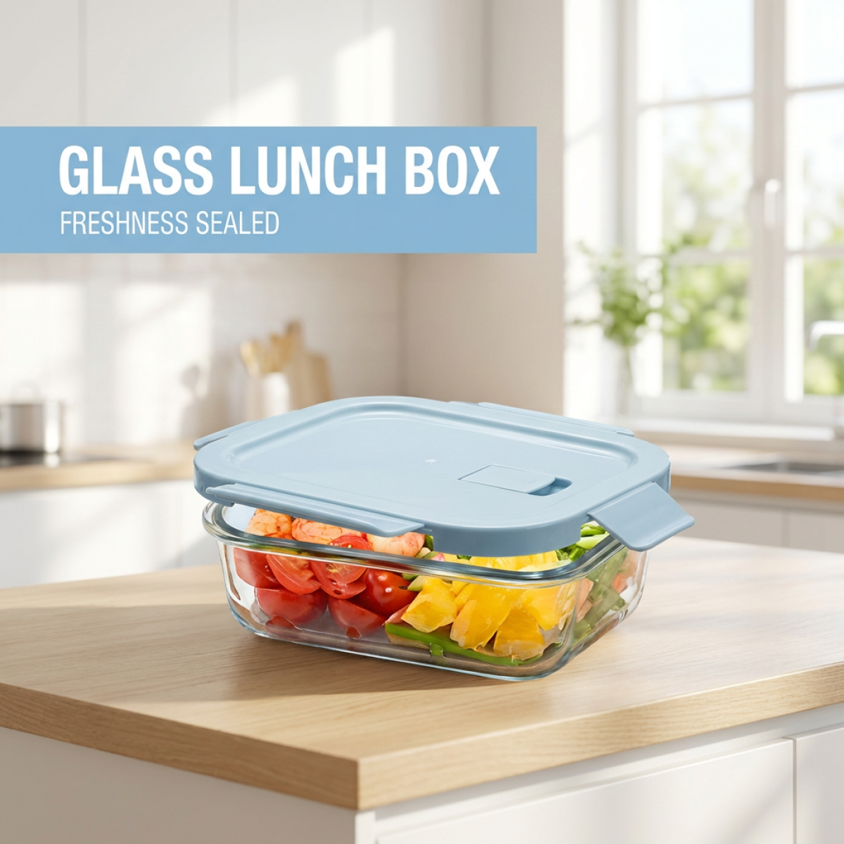 Rockblue Glass Bowl Set with L - Meal Prep Glass Containers Oven Safe recensie en prijs