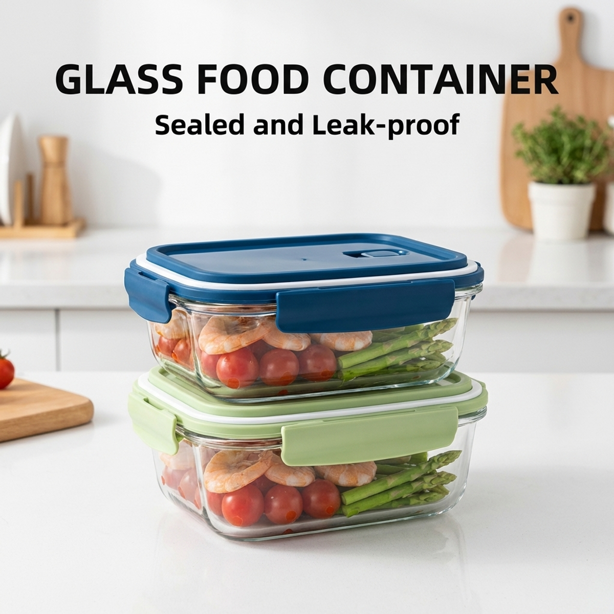 Star Sea Blue Glass Lunch Box  - Meal Prep Seafood recensie en prijs