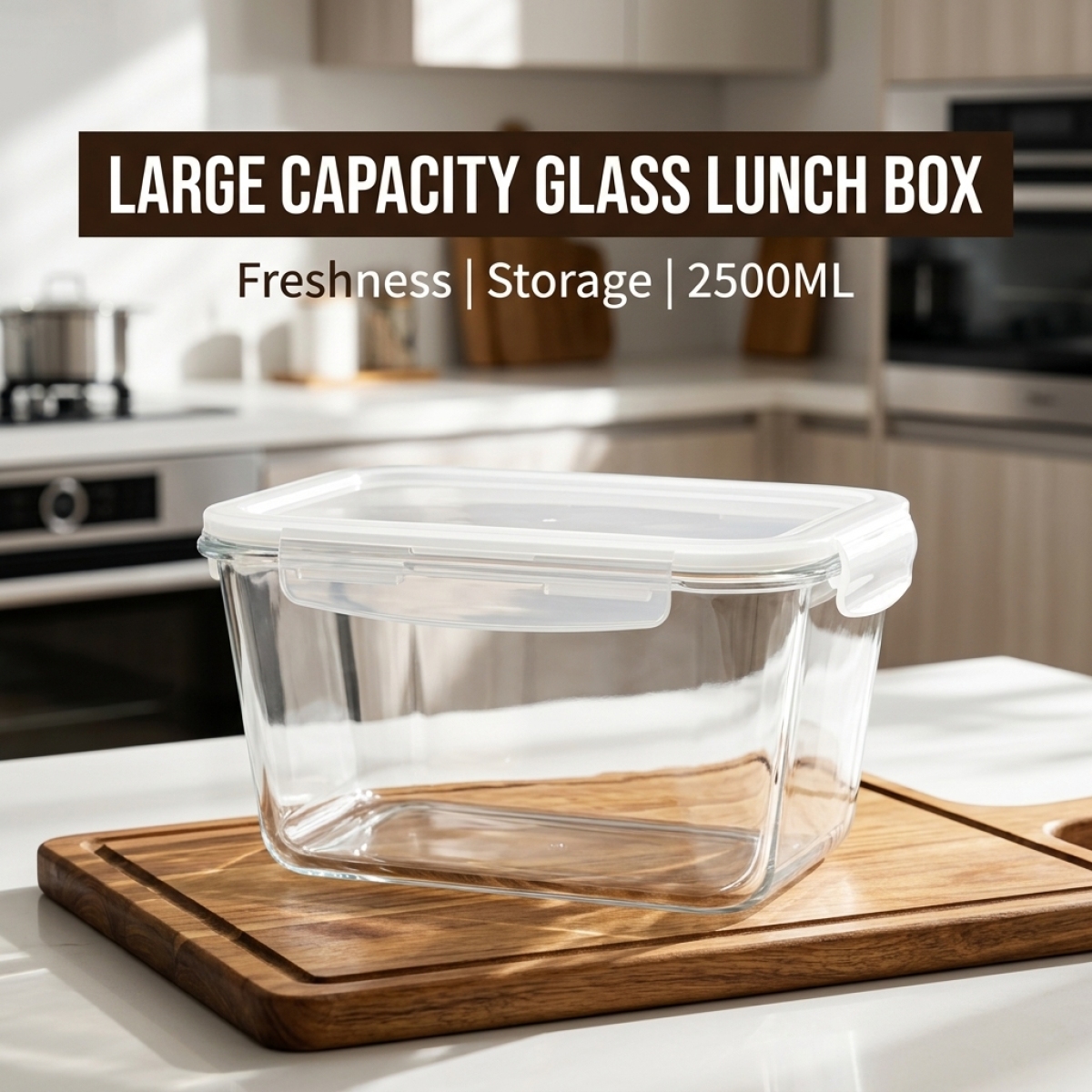 Large Capacity Borosilicate Gl - Meal Prep Box recensie en prijs