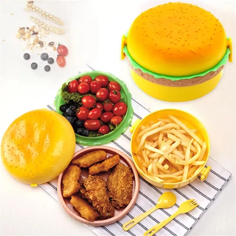 Hamburger Lunch Box Double Tie - Meal Prep Box recensie en prijs