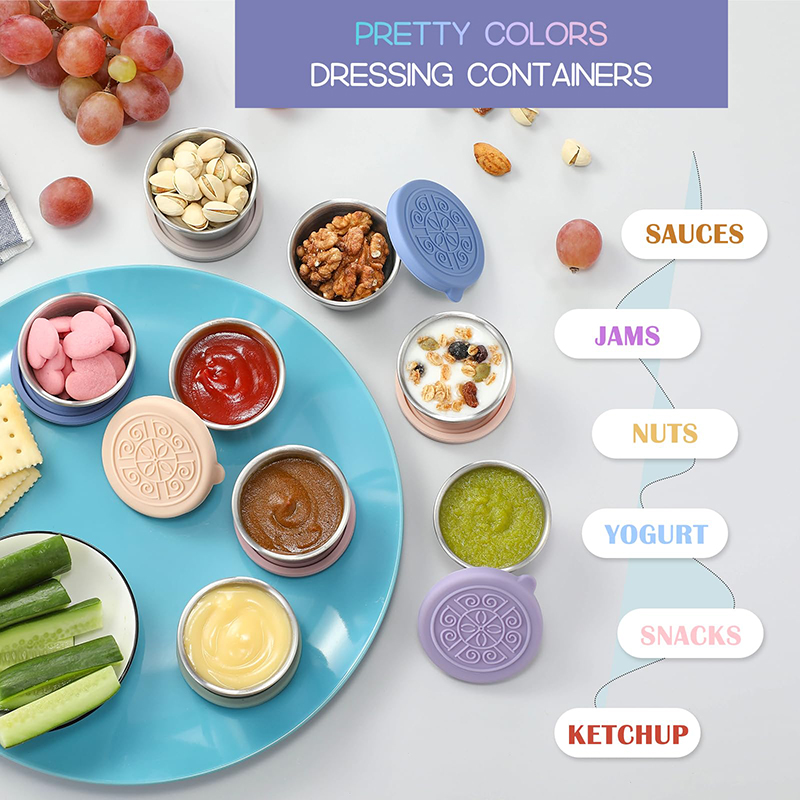 6 Mini Salad Dressing Containe - Meal Prep Box recensie en prijs